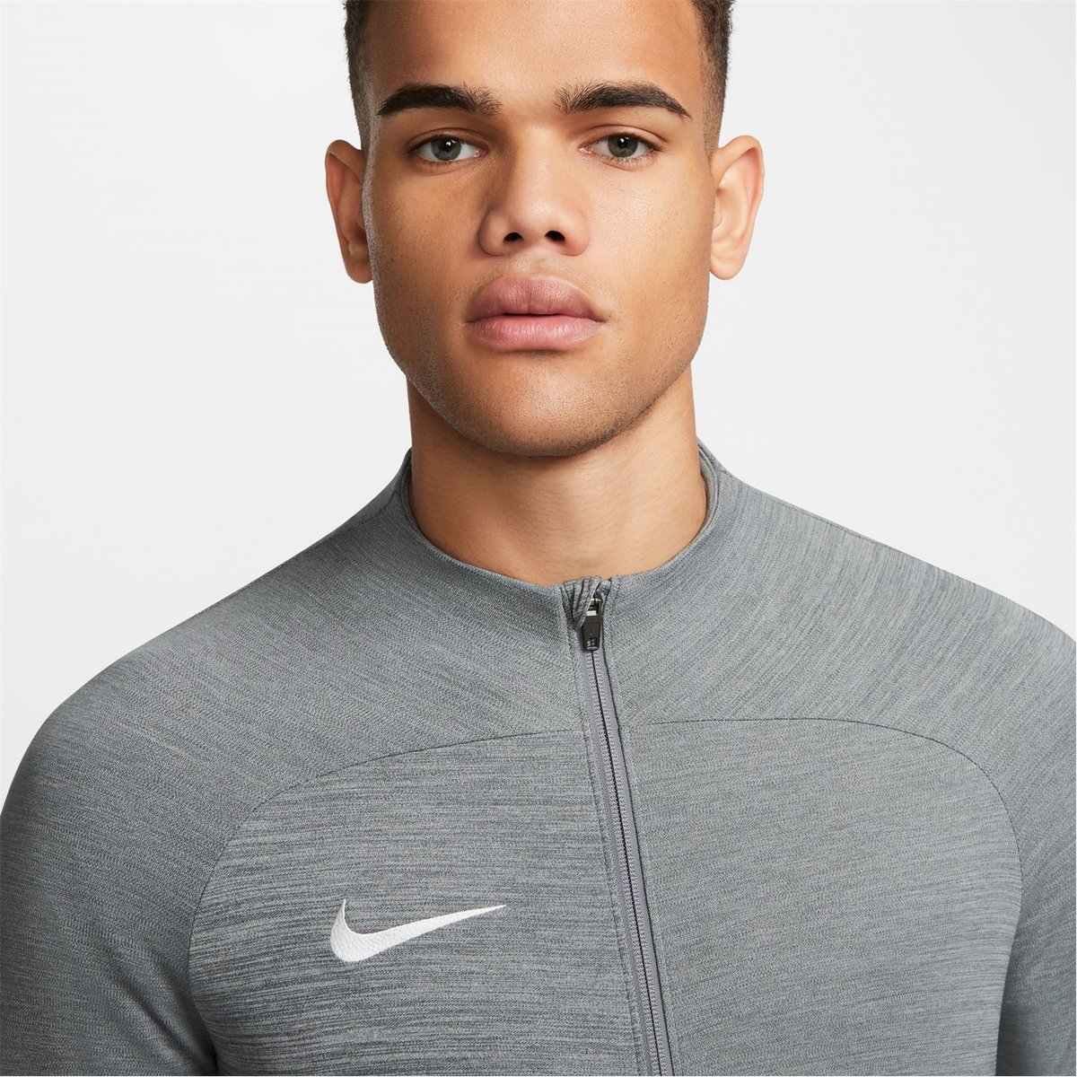 Grey nike track online top