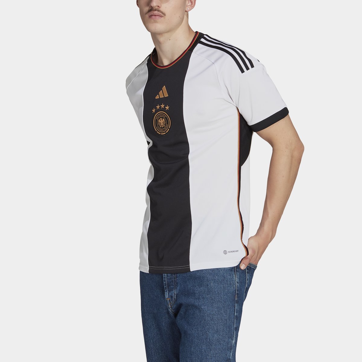 Adidas Germany 2022 Home Shirt Junior - White - Kids