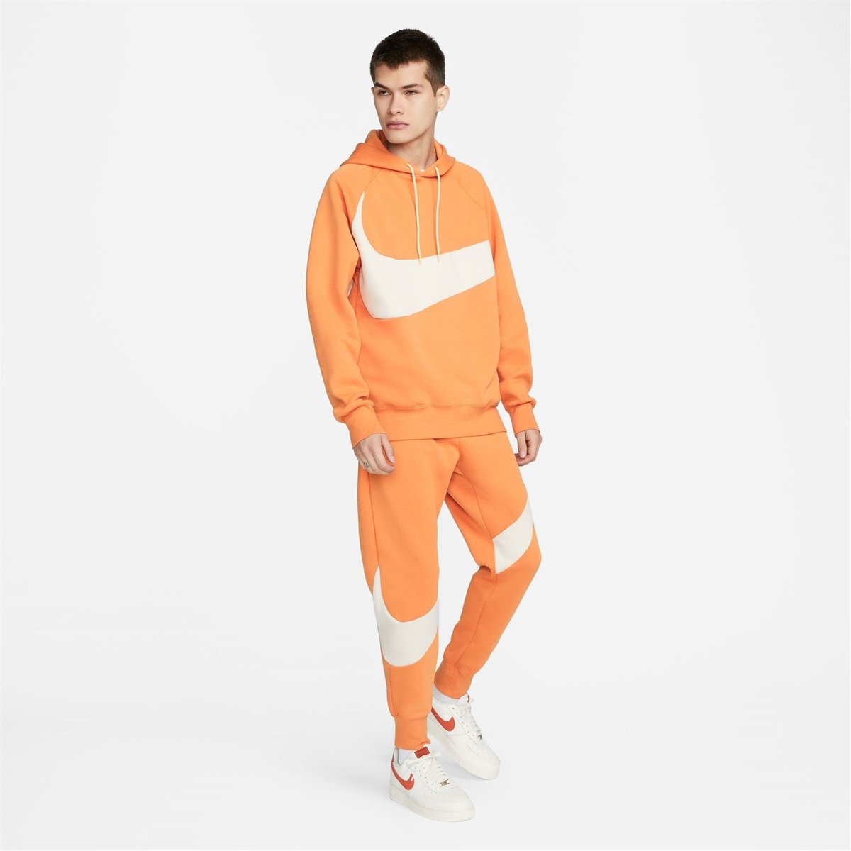 Nike Swoosh Tracksuit Bottoms Mens Hot Curry Pearl 27.00