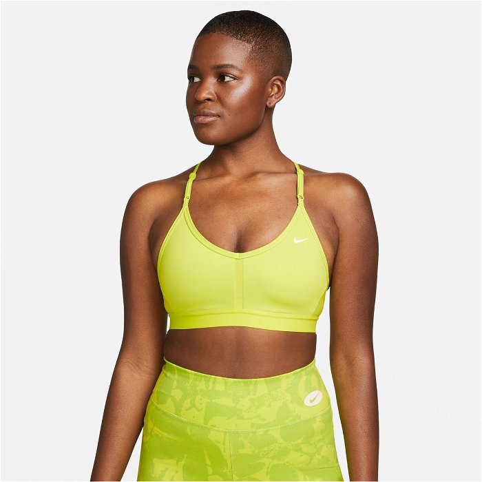 Nike Training Indy Logo Bra - Yellow - Womens from Jd Sports on 21 Buttons