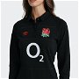England Away Classic Licensed Long Sleeve Rugby Shirt 2022 2023 Womens