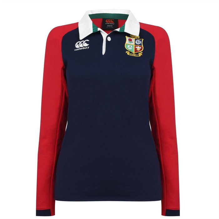 British and Irish Lions Long Sleeve Rugby Shirt Ladies