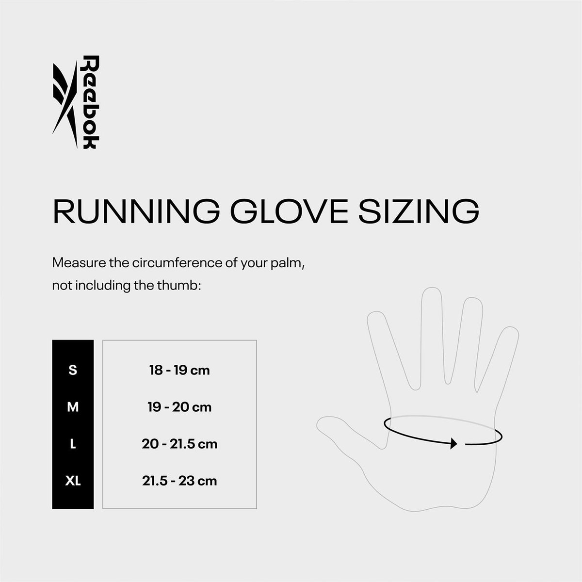 Reebok running shop gloves black