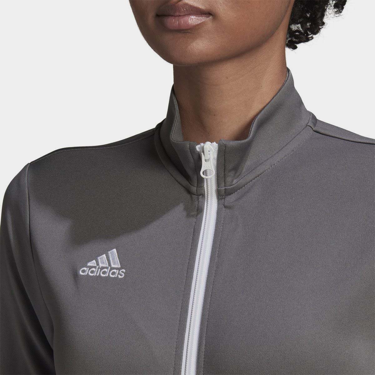 Grey adidas clearance track jacket women's