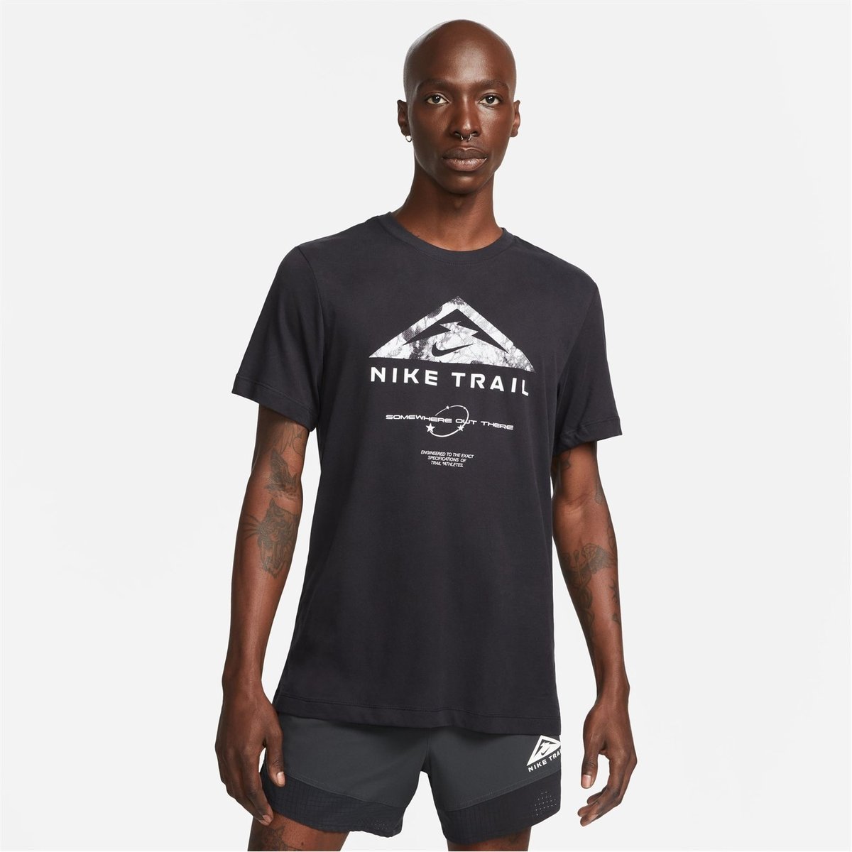 Black shop running shirt