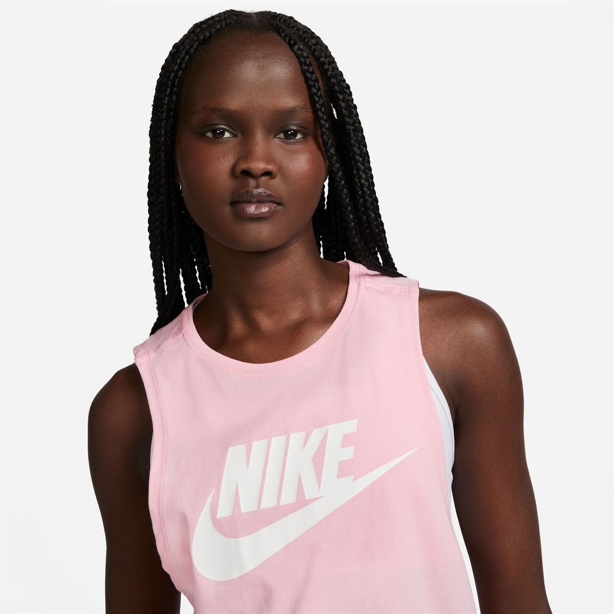 Nike Sportswear Womens Muscle Tank Top Soft Pink 20.00