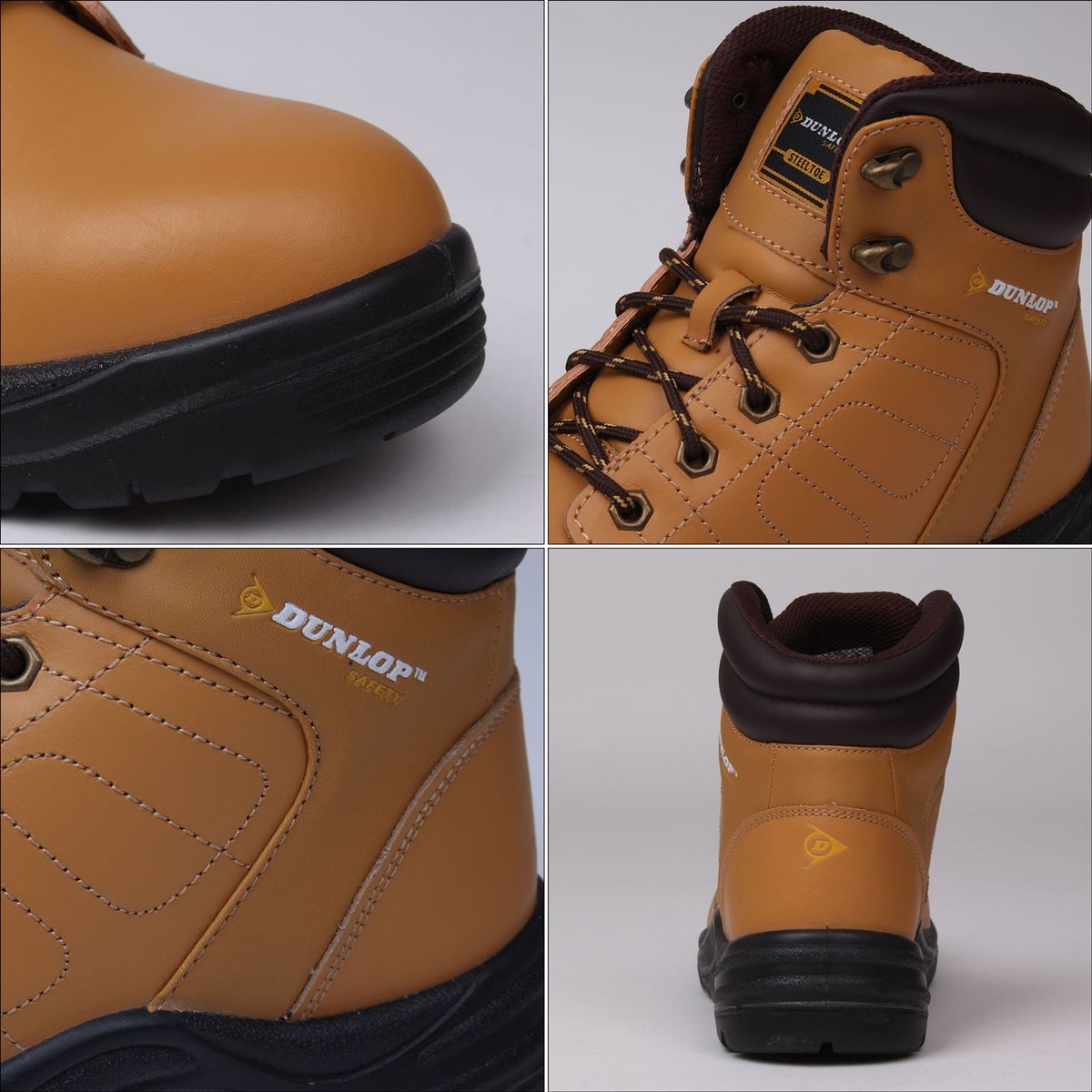 Dunlop steel clearance toe cap boots