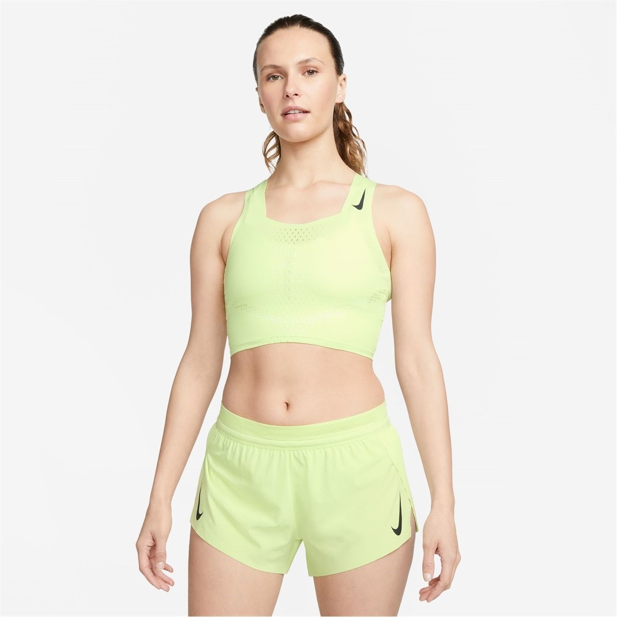 Nike Running Womens Athletic Capris Pants Aqua Blue Small Yoga Exercise Dri  Fit