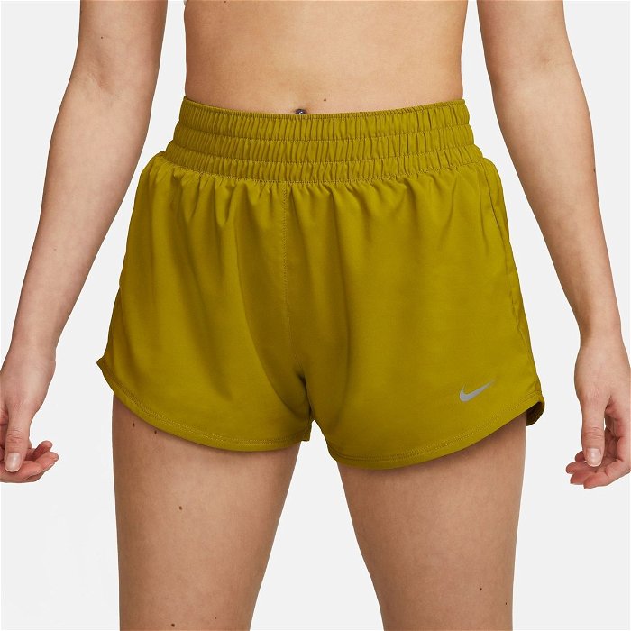 Dri FIT One Womens Mid Rise 3 Brief Lined Shorts