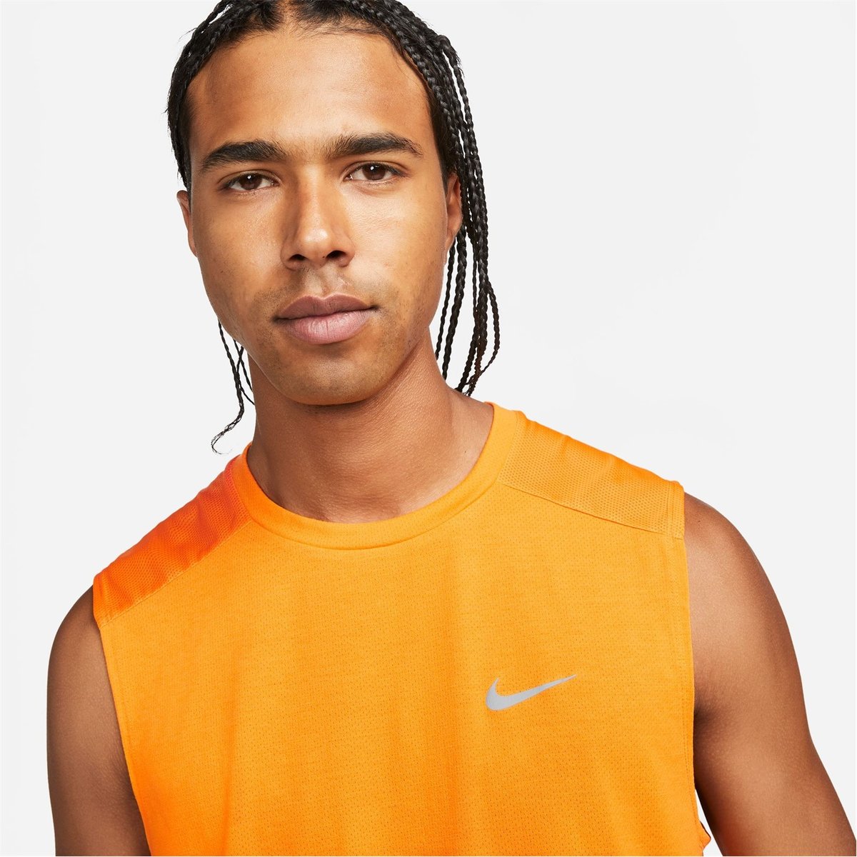 Nike Dri FIT Run Division Rise 365 Mens Running Tank Vivid Orange