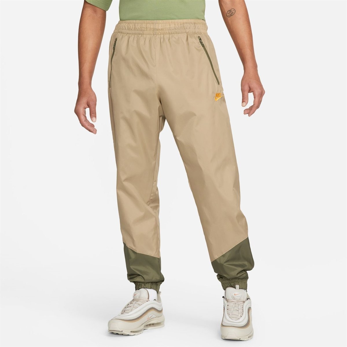 Mens lined sales khaki pants