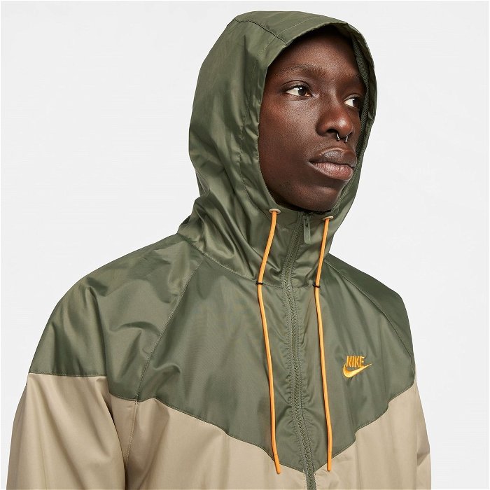 Nike Sportswear Heritage Essentials Windrunner Mens Hooded Jacket Khaki/ Sundial, £65.00