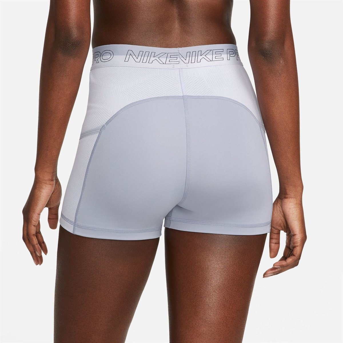 Nike Pro Womens High Waisted 3 Training Shorts with Pockets Indigo