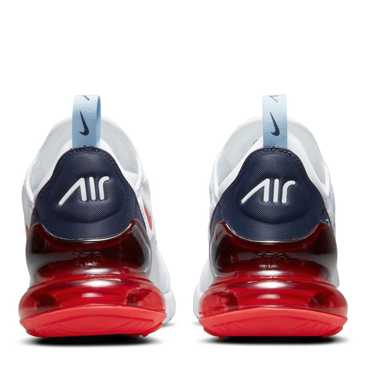 Nike air max 270 hot sale mens white and red