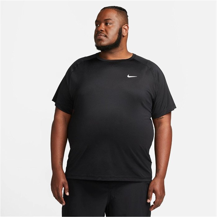 Nike Dri FIT Ready Mens Short Sleeve Fitness Top Black/White, £33.00