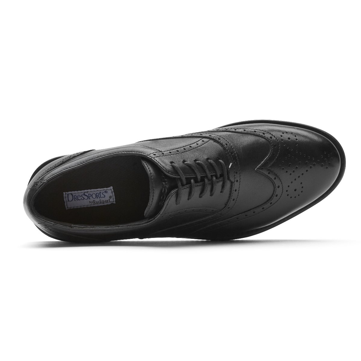 Rockport black 2025 wingtip shoes