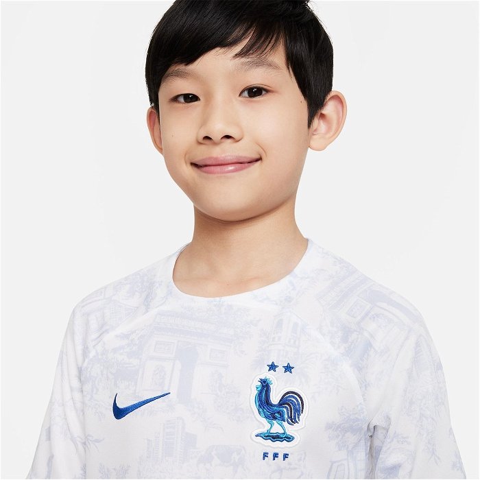 France Away Shirt 2022 2023 Juniors
