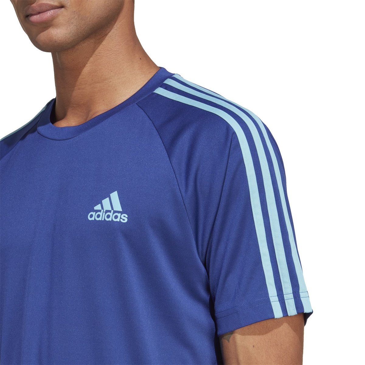 Adidas 3 stripe sales sereno t shirt mens