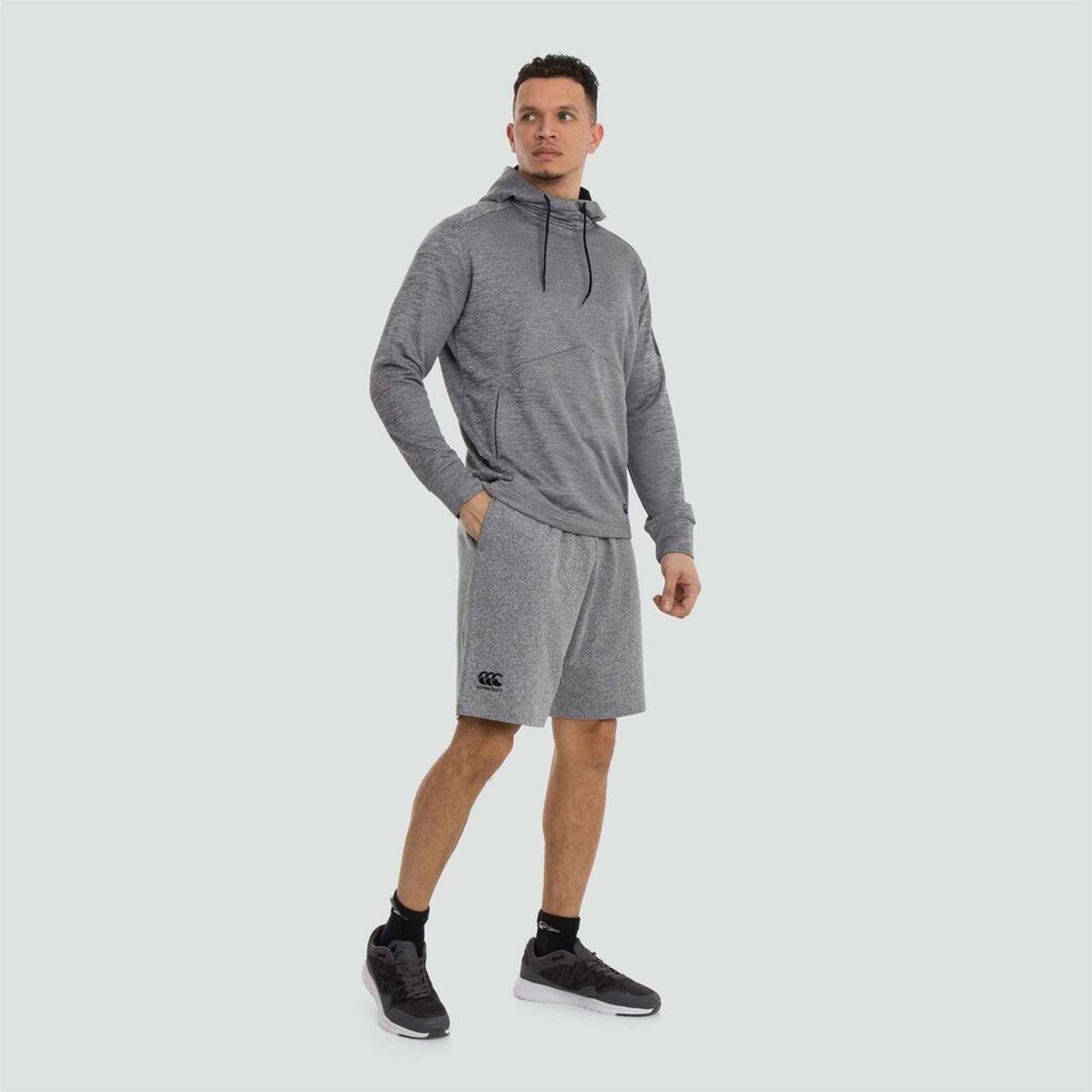 Fleece jogger best sale shorts mens