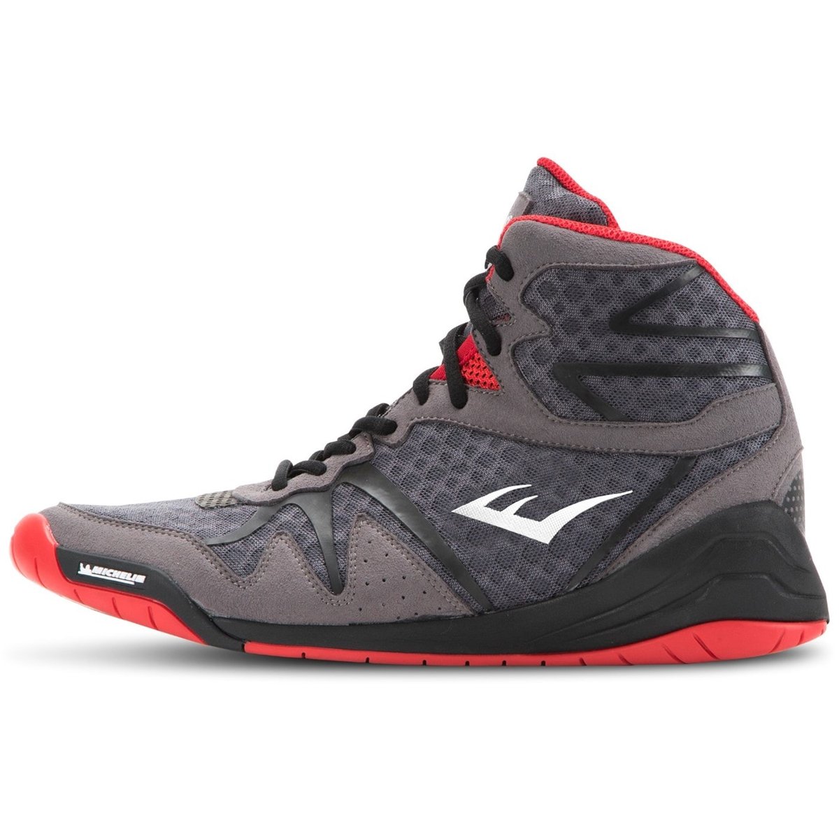 Everlast PIVT Low Top Mens Boxing Boots Grey Red 48.00