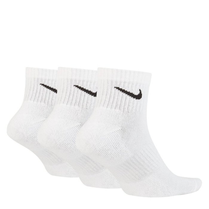 Three Pack Quarter Swoosh Socks