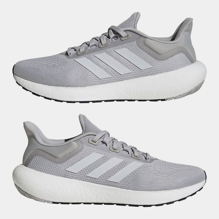 adidas grey running shoes