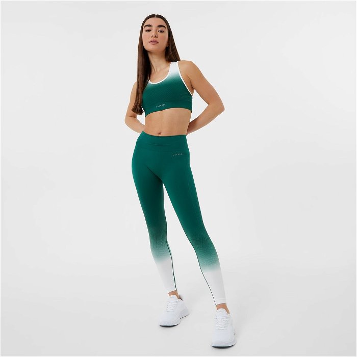 USA Pro Core Seamless Ombre Sports Bra Forest Green, £11.00
