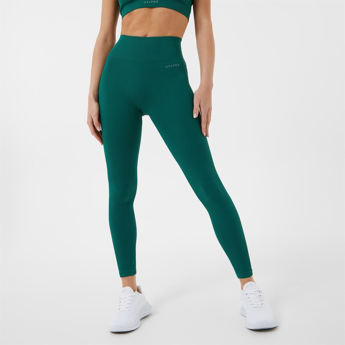 Freestyle Flat Front Forest Sustainable Legging | Emily Hsu Designs