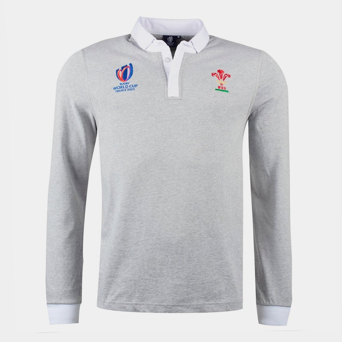 Macron Wales RWC 2023 L/S Supporters Rugby Shirt Mens
