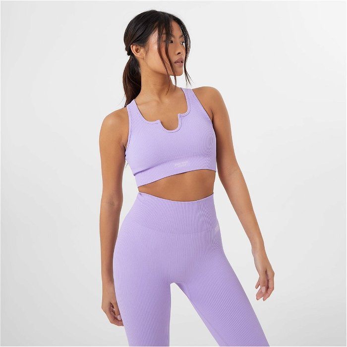 Active Seamless Ribbed Sports Bra