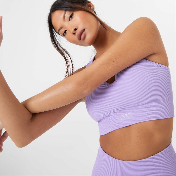 Active Seamless Ribbed Sports Bra