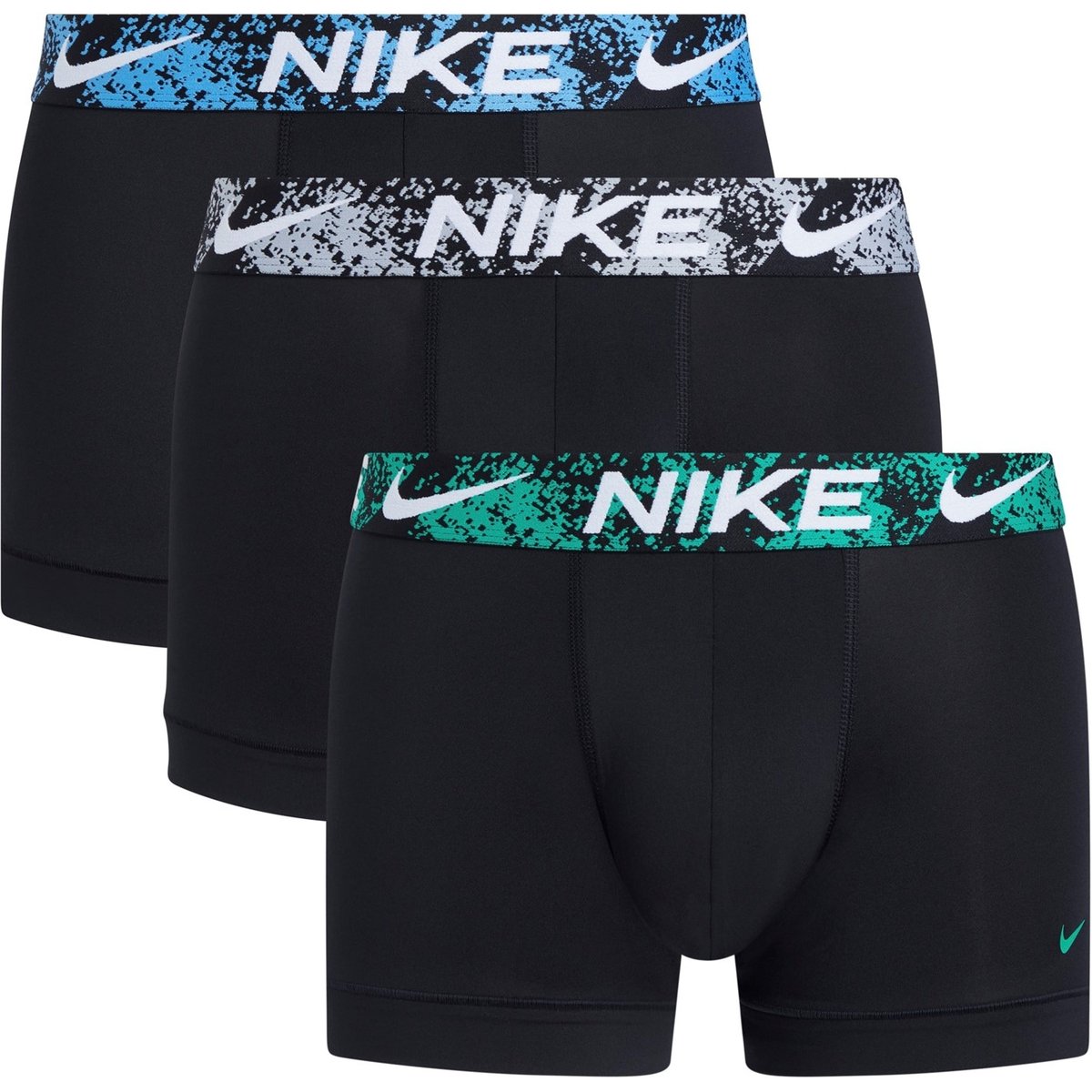 Nike, 3 Pack Dri-FIT Essential Microfiber Trunks Mens