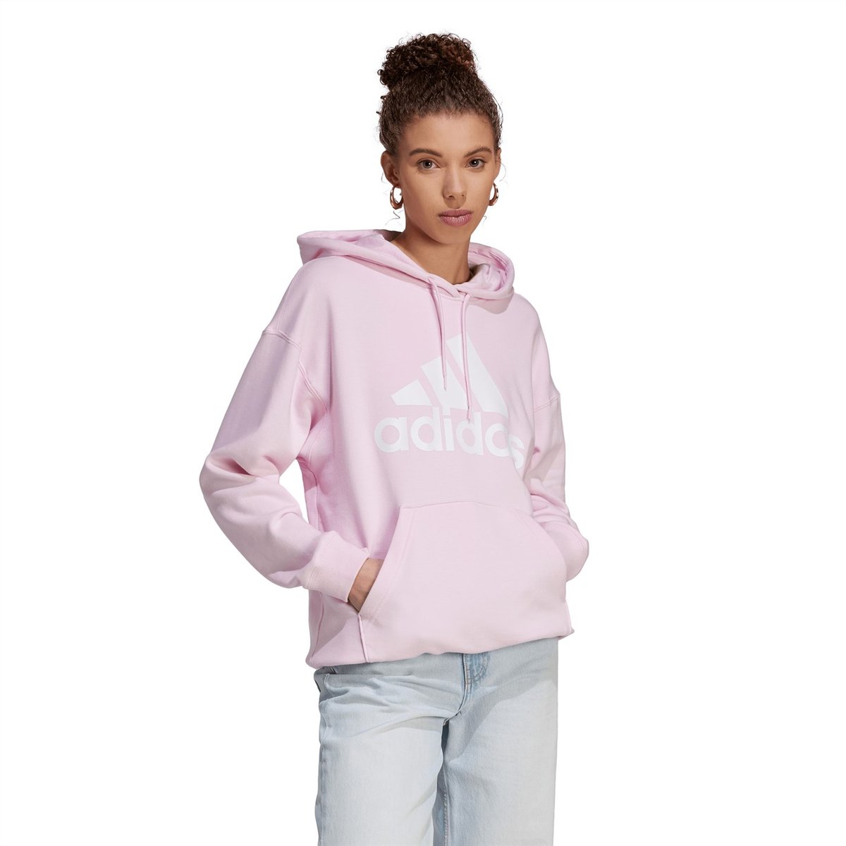 Blush pink hotsell adidas sweatshirt