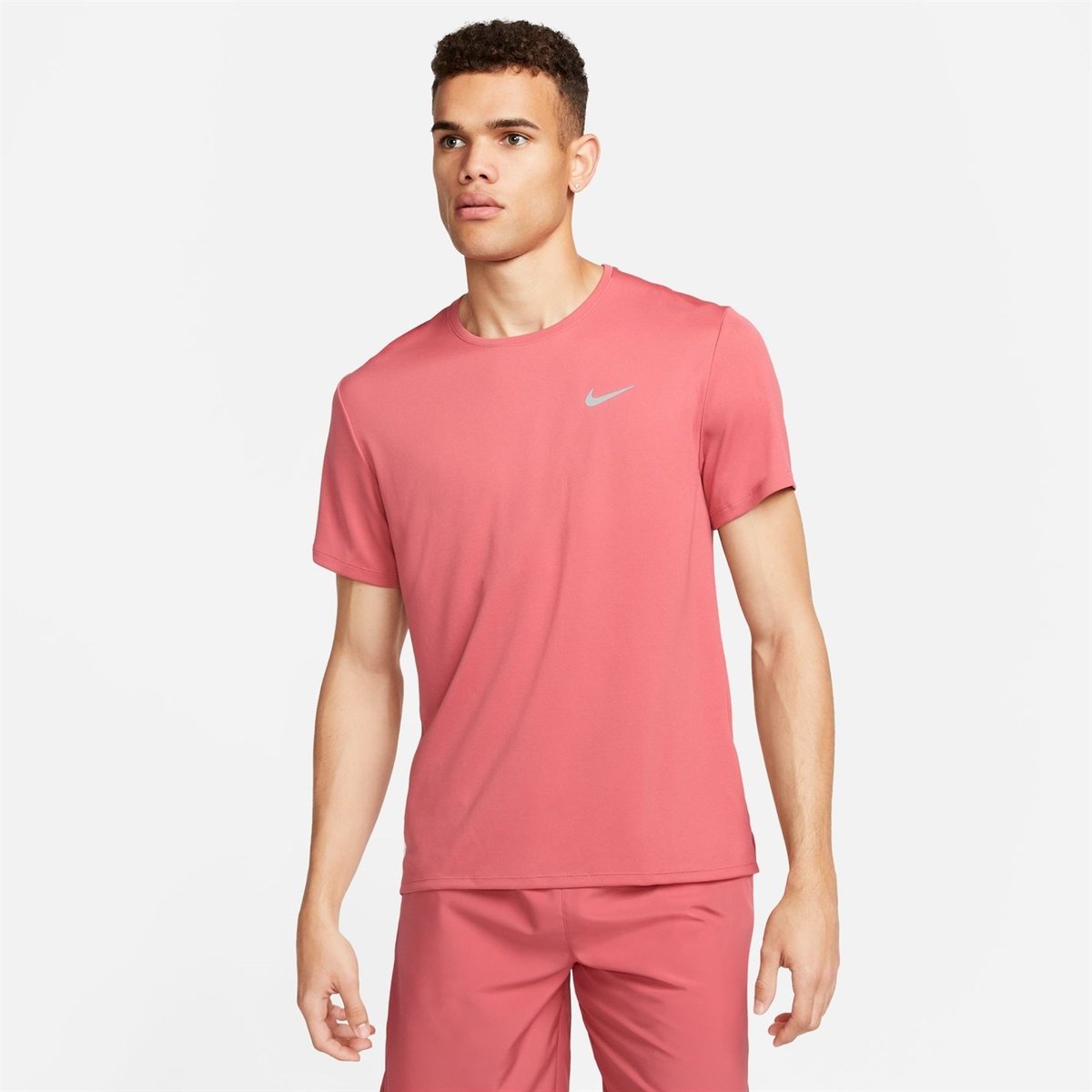 Mens pink nike dri sale fit shirt