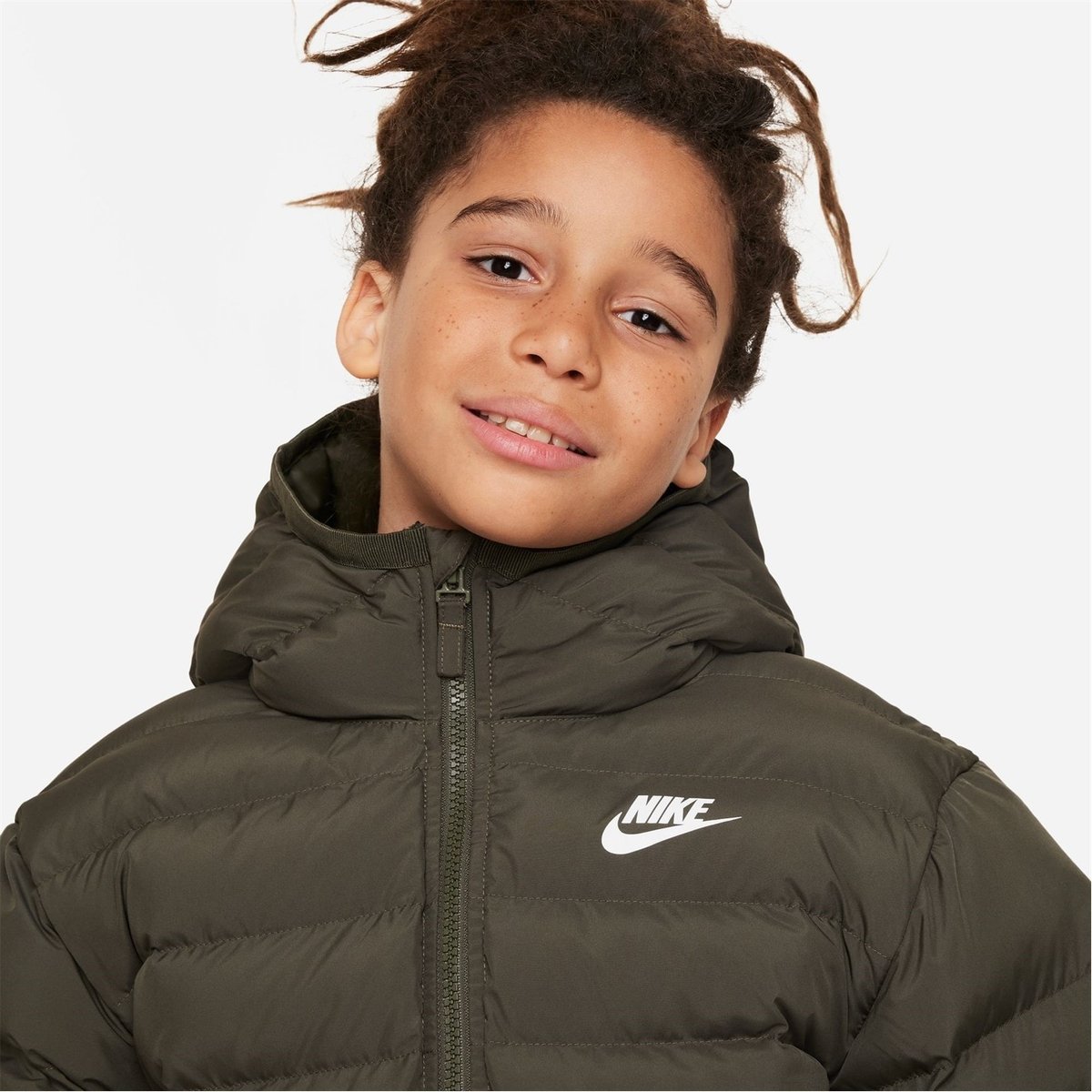 Nike NSW Filled Jacket Junior Khaki White 58.00