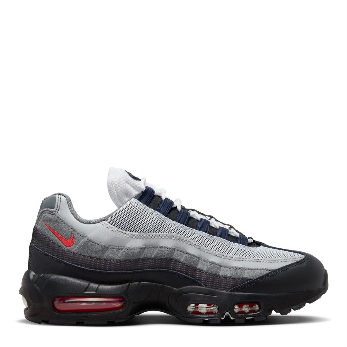 Nike air max 95 essential black/white/red men's clearance shoe