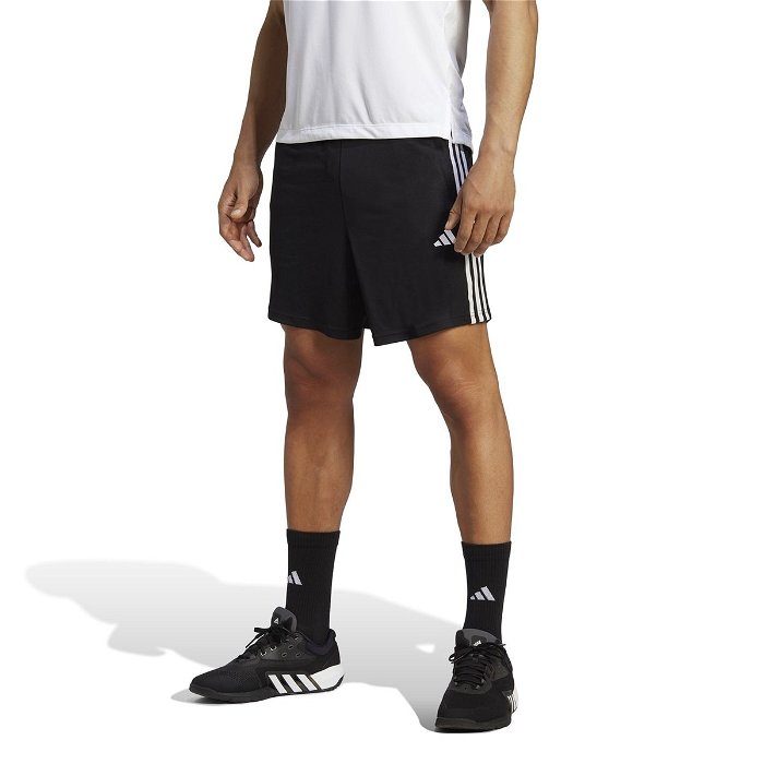 3 Stripe Essentials Pique Training Shorts Mens