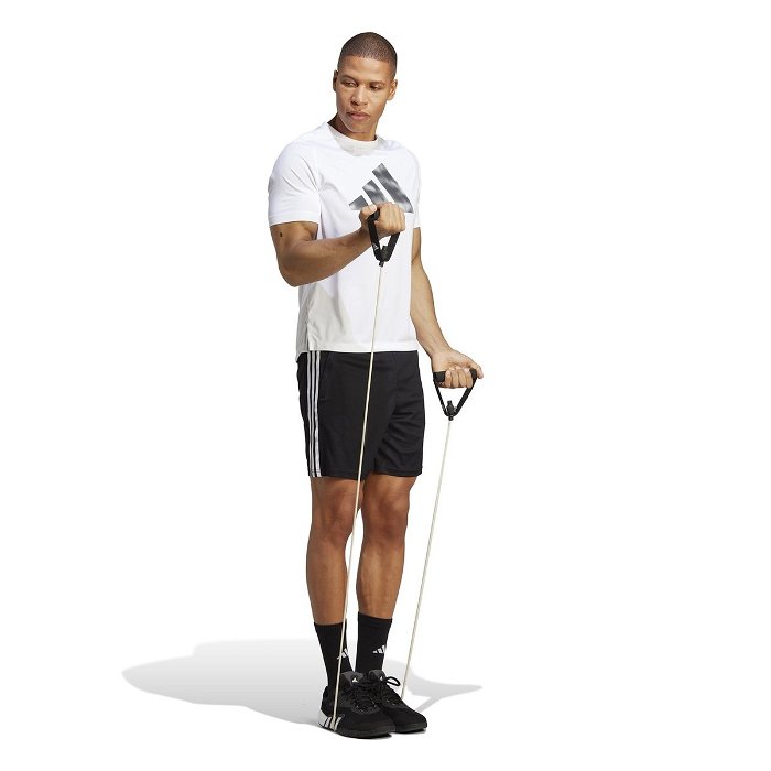 3 Stripe Essentials Pique Training Shorts Mens