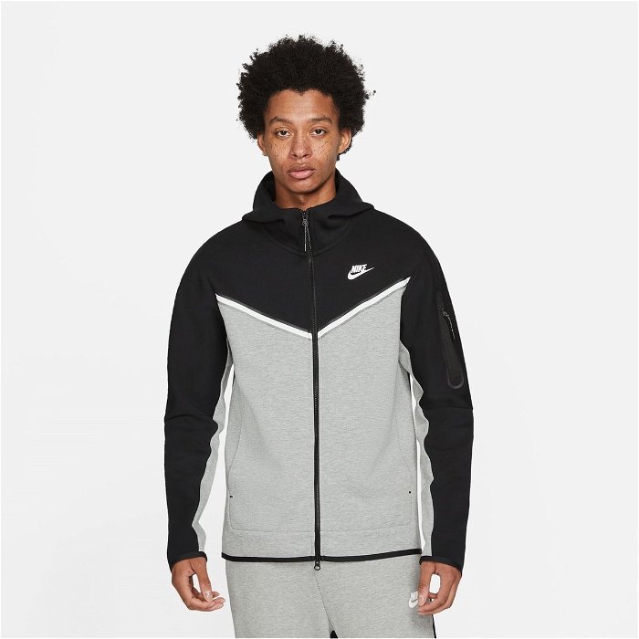 Nike Tech Fleece Hoodie Mens Black/Grey, £88.00
