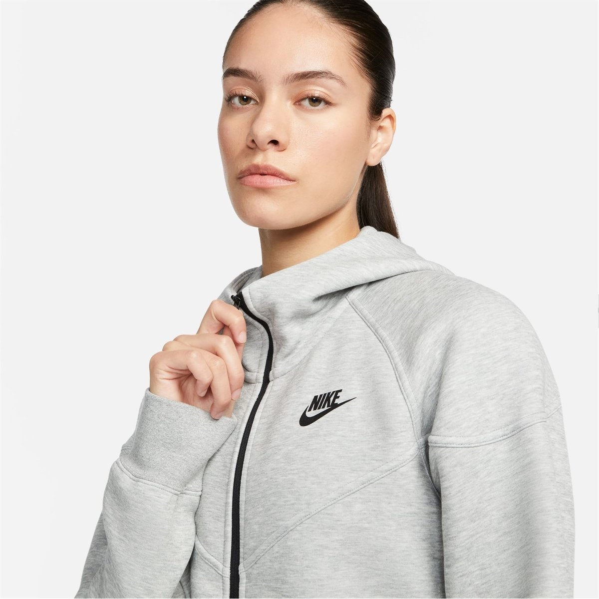 Nike Women's Sportswear Tech Fleece Full-Zip Hoodie Cream DD5624-206 sale Size Small