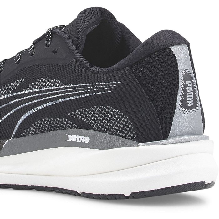 Puma Magnify Nitro Knit Running Shoes Womens Black/White, £65.00