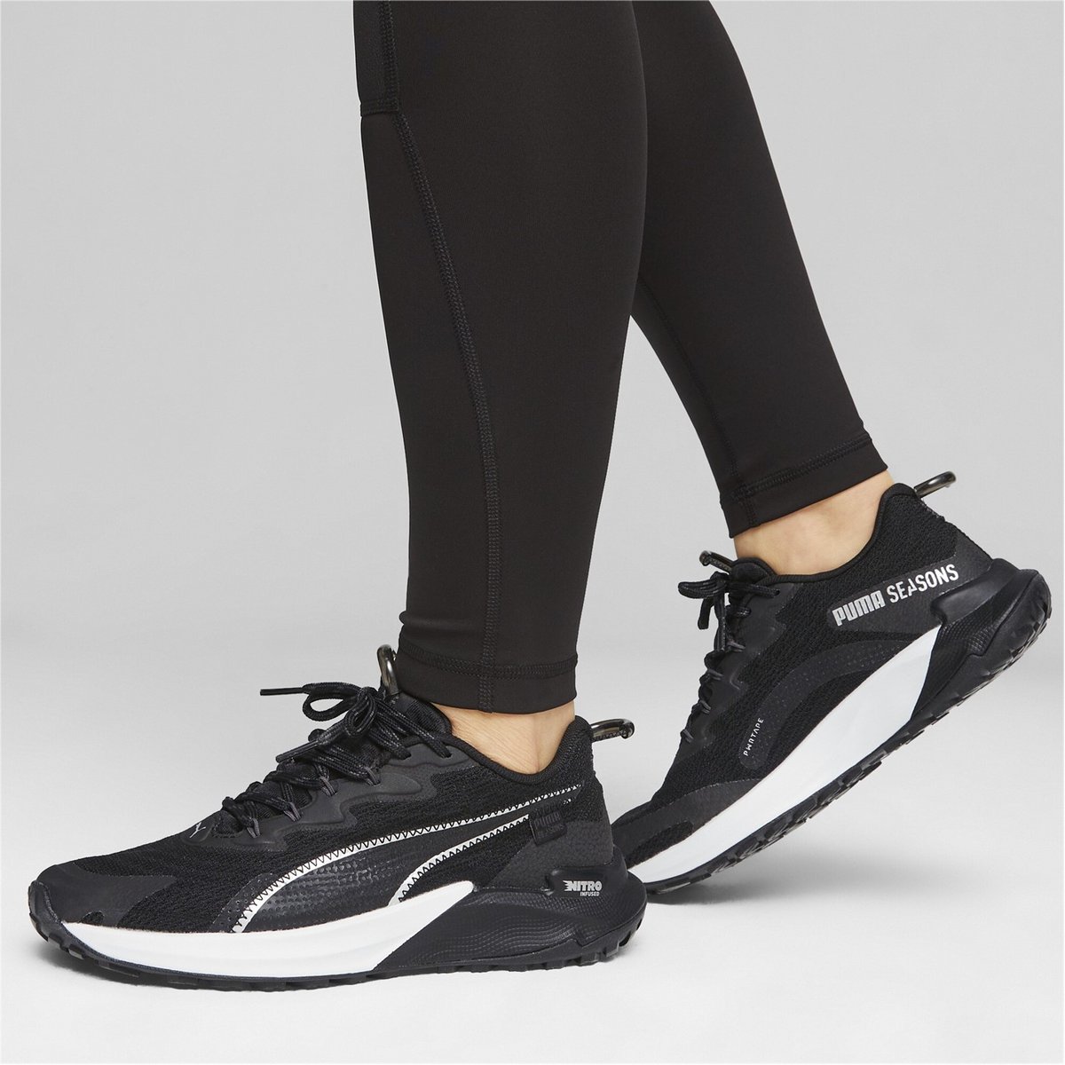 Womens black puma 2024 running shoes