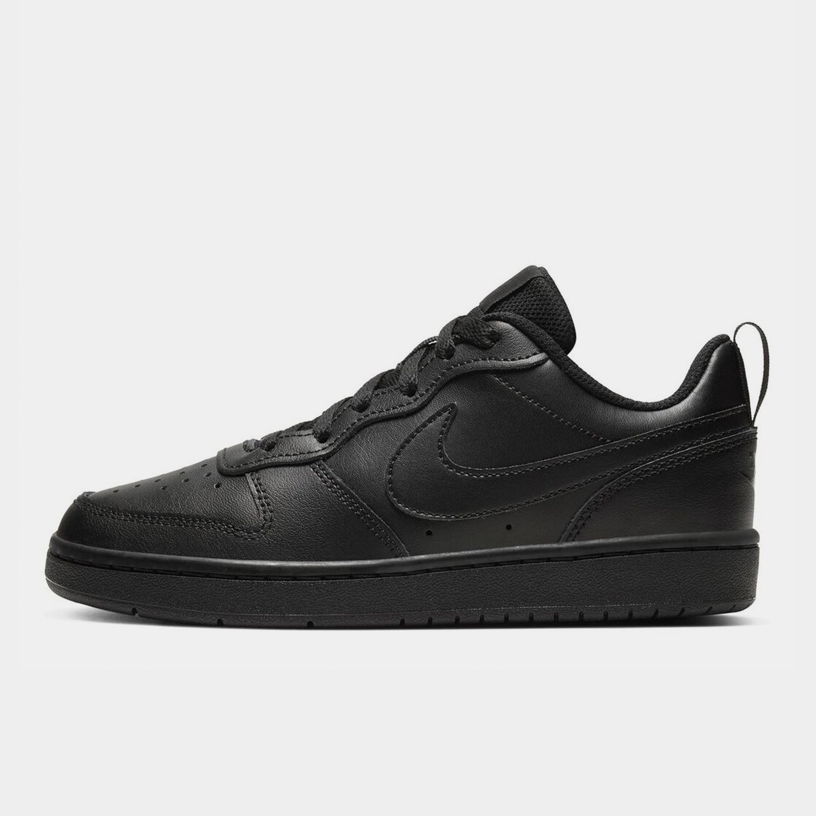 All black junior store trainers