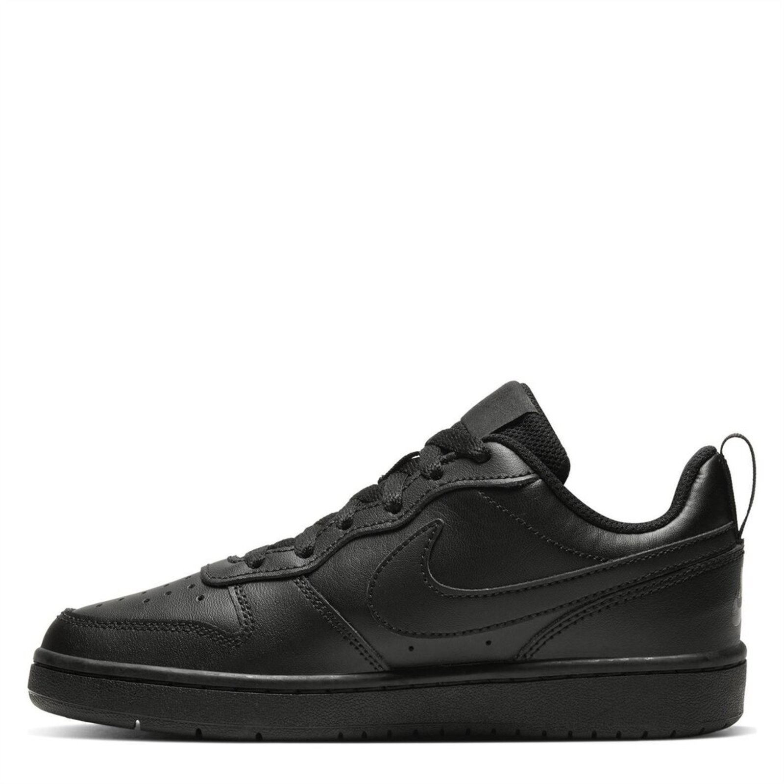 Nike Court Borough Low 2 SE Junior Trainers Triple Black 42.00