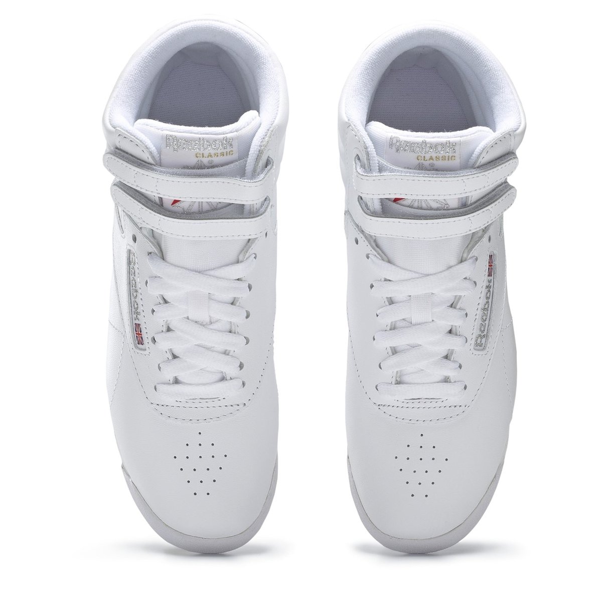 Reebok freestyle hi store womens white