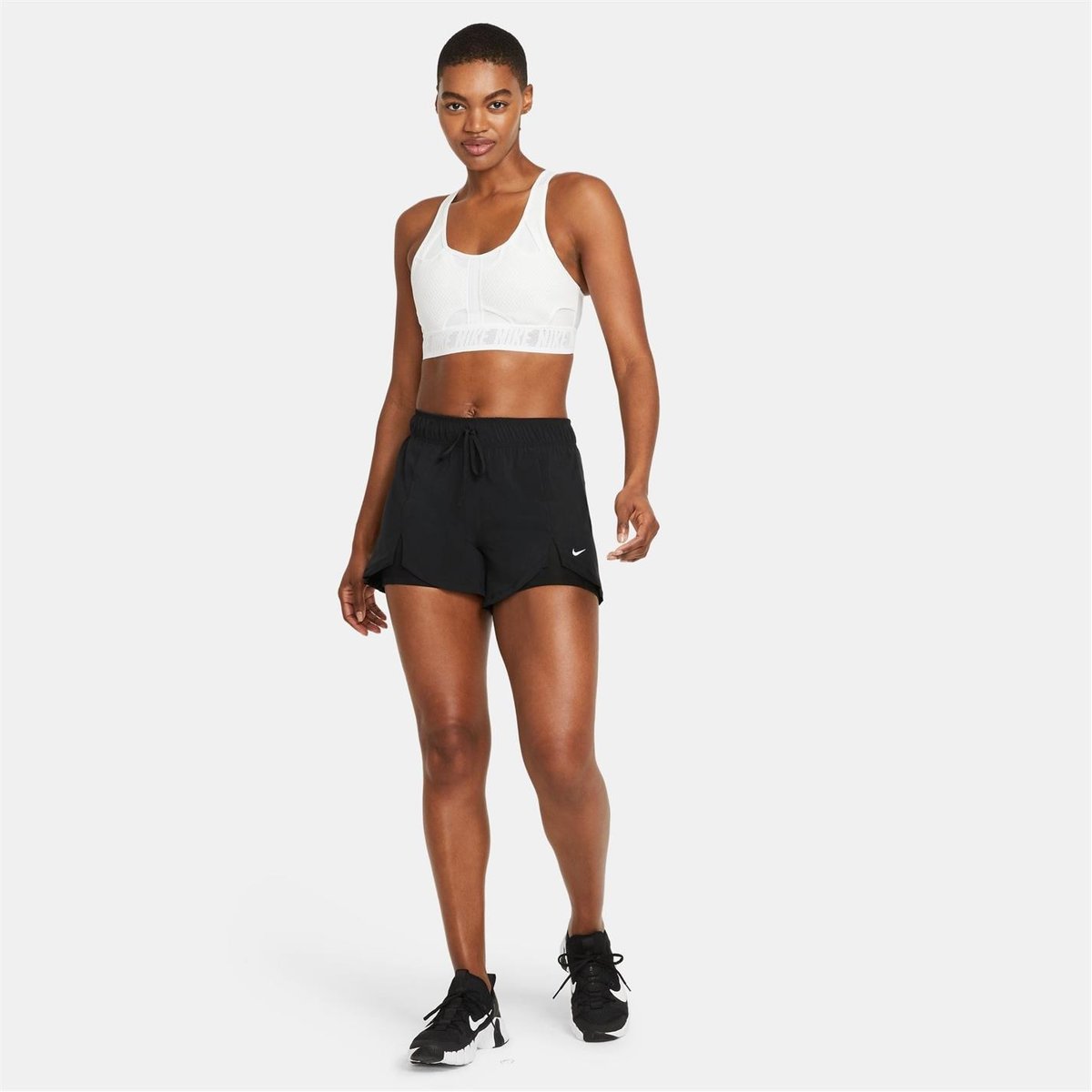 Nike pro flex 2 best sale in 1 shorts womens