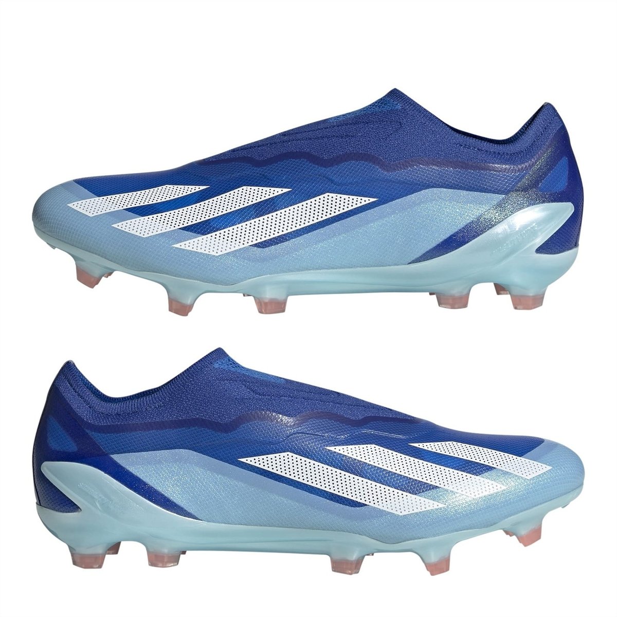 Adidas blue and store white football boots