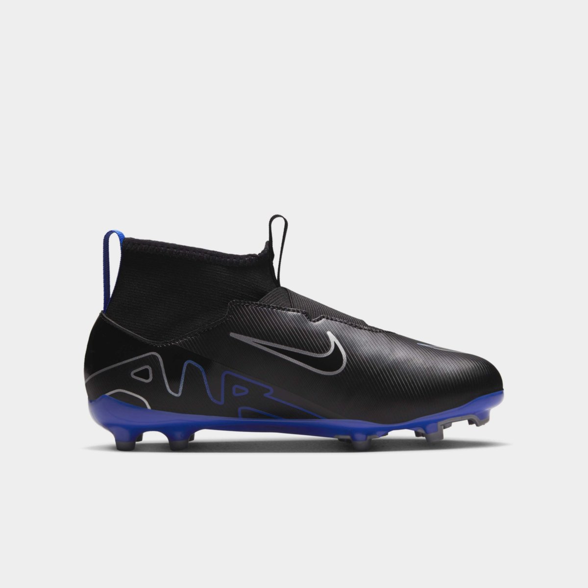 Nike Mercurial Superfly 9 Academy Junior Firm Ground Football Boots Black Chrome 49.00