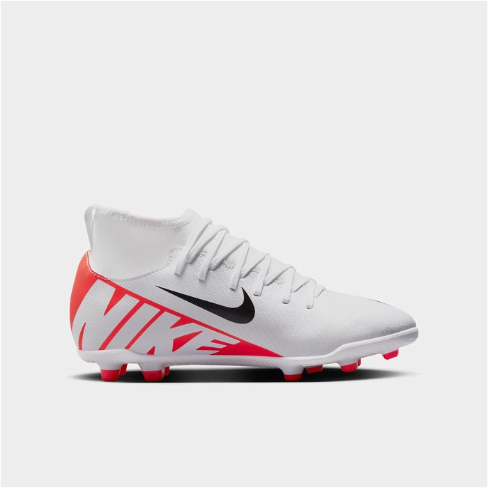 Nike Mercurial Superfly 9 Club Firm Ground Football Boots Juniors Crimson/ White, £40.00