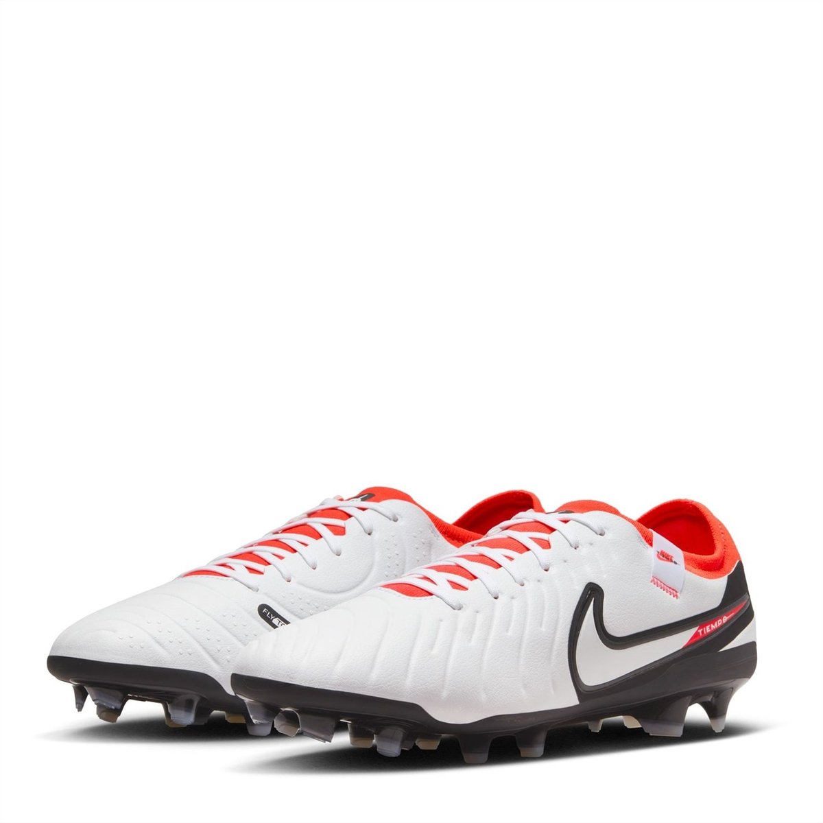 Nike tiempo online white orange